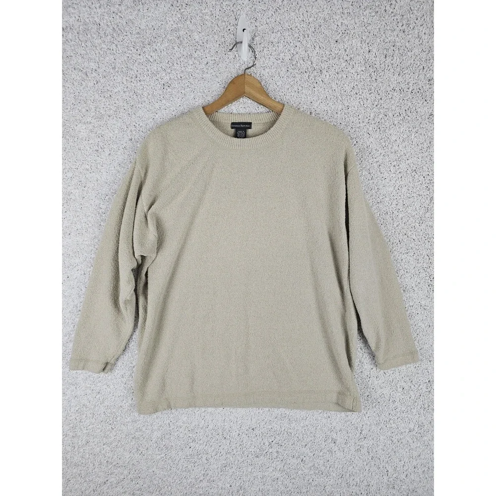 Vintage Banana Republic Textured‎ Plush Sweater Mens Medium Made Australia